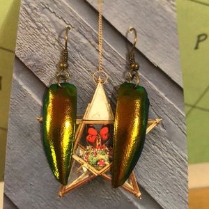 NEW Huxley Collection iridescent earrings